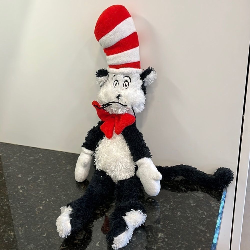 Retired Dr Seuss Cat in the Hat Stuffed Plush Manhattan Rare 2001 Versio…